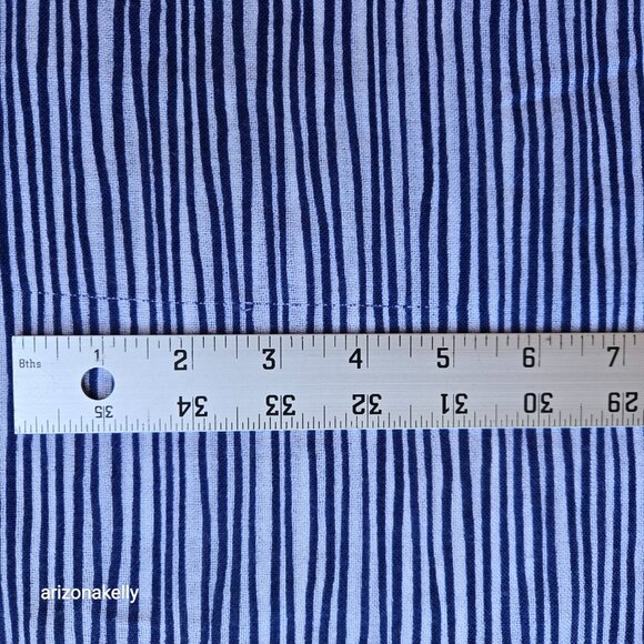 J. McLaughlin Wool Scarf Lightweight Blue Stripe - Picture 11 of 14